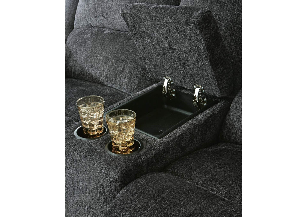 Draycoll Reclining Loveseat with Console