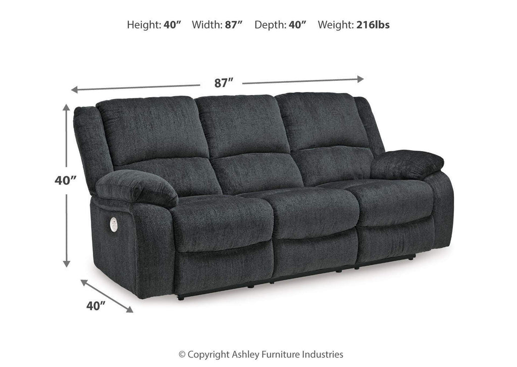 Draycoll Power Reclining Sofa dimensions