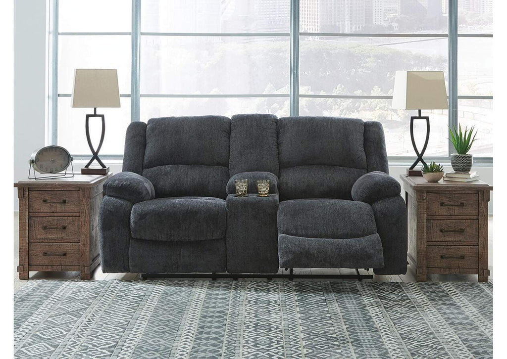 Draycoll Reclining Loveseat with Console