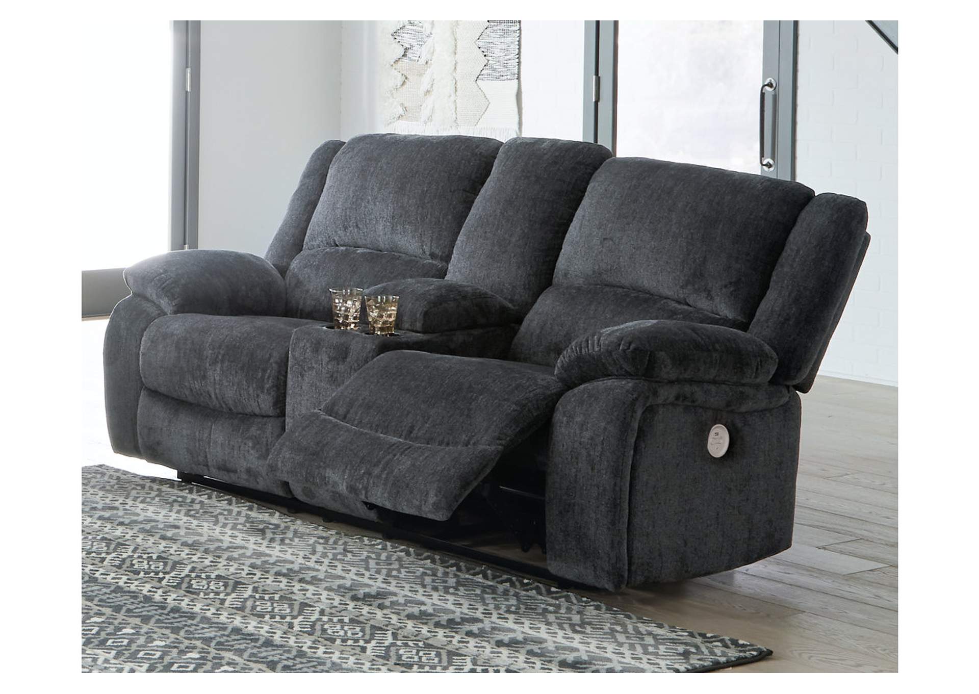 Draycoll Power Sofa, Loveseat and Recliner room view