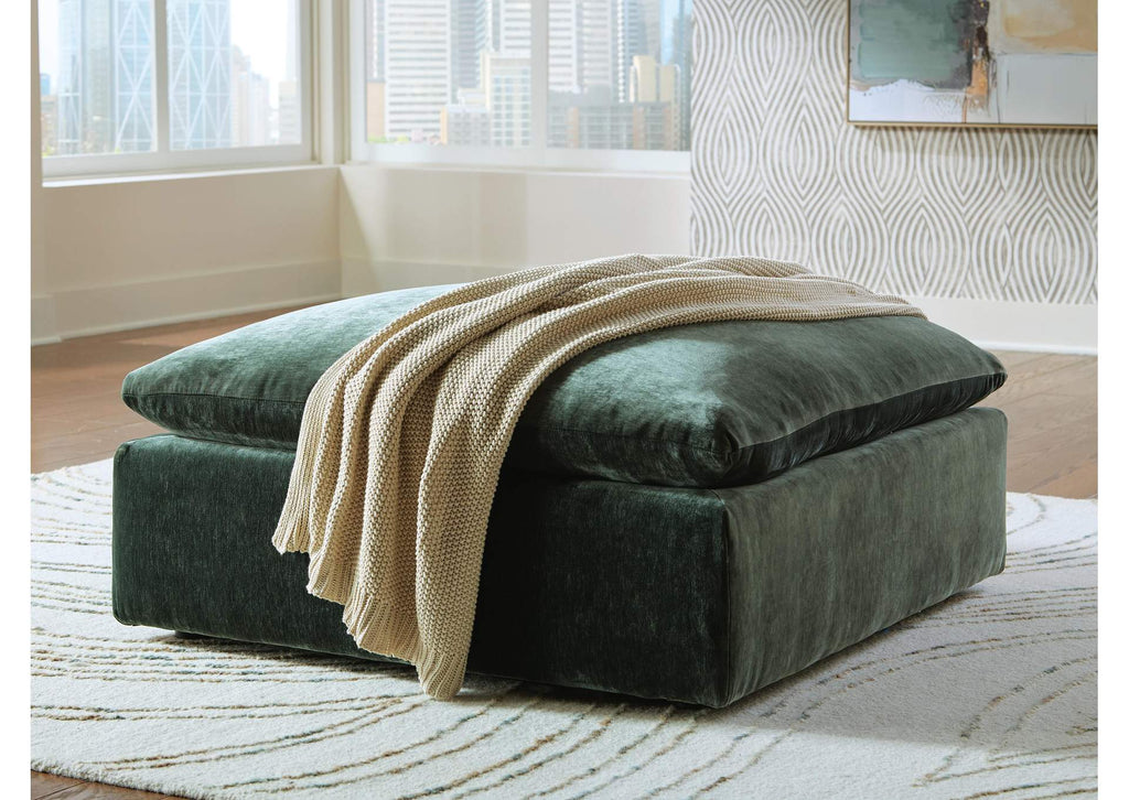 Carriage View Oversized Accent Ottoman