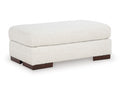 Hartside Ottoman in Frosted, angle view