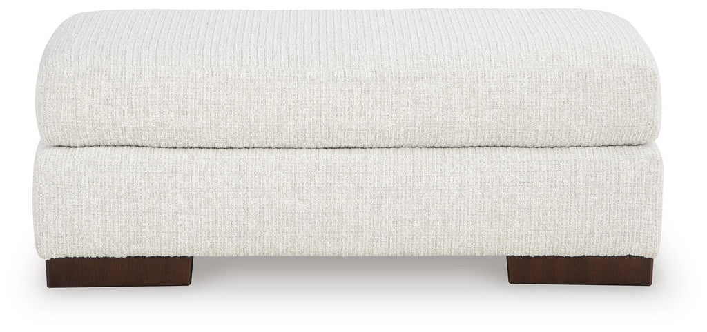 Hartside Ottoman in Frosted, front view