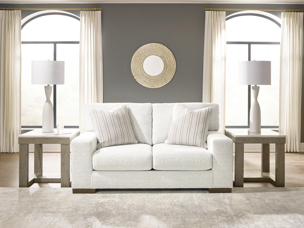 Hartside Loveseat in Frosted, lifestyle view