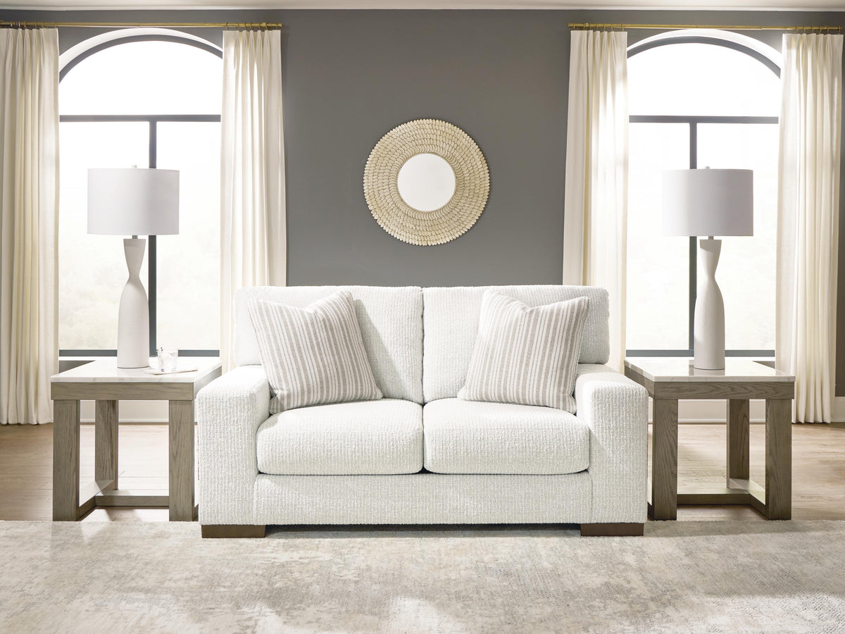 Hartside Loveseat in Frosted, lifestyle view