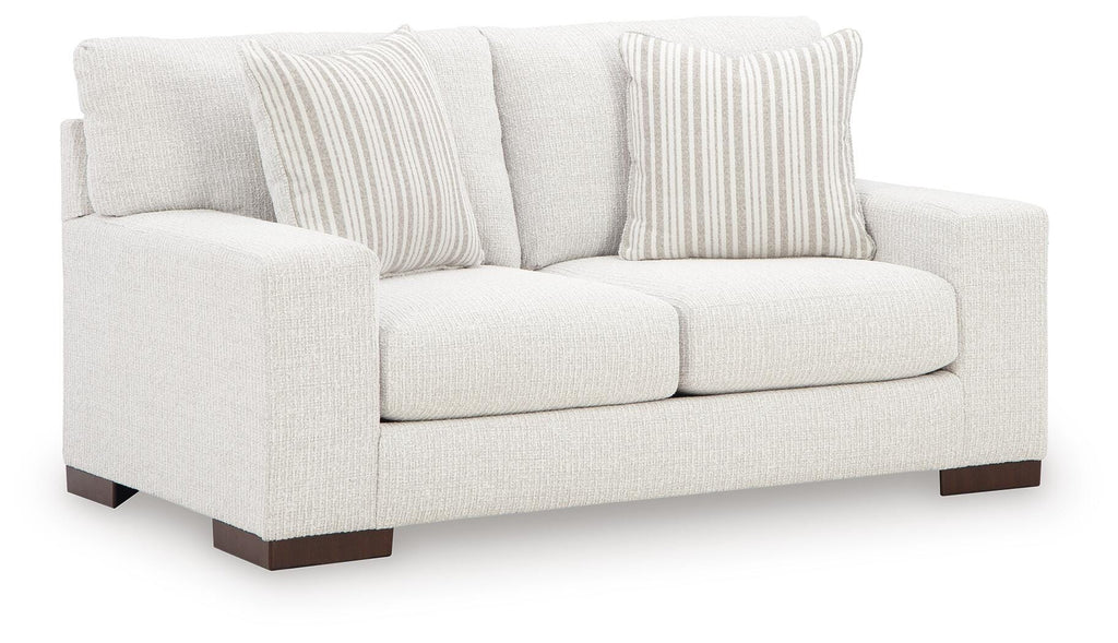 Hartside Loveseat in Frosted, angle view