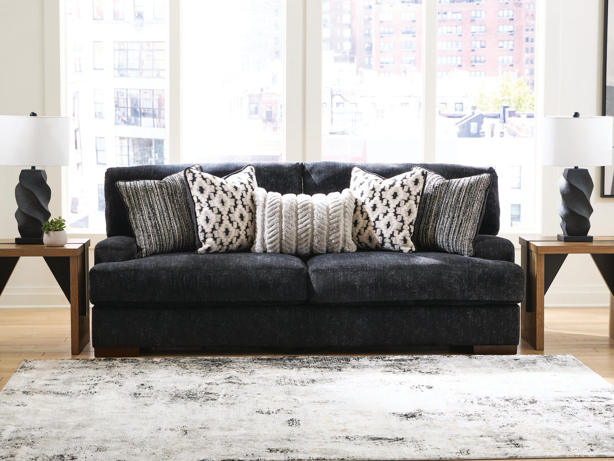 Whitmore Manor Sofa in Black Pearl, lifestyle view