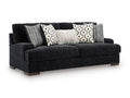 Whitmore Manor Sofa in Black Pearl, angle view