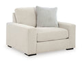 Conlee-Pike Oversized Chair in Linen, angle view