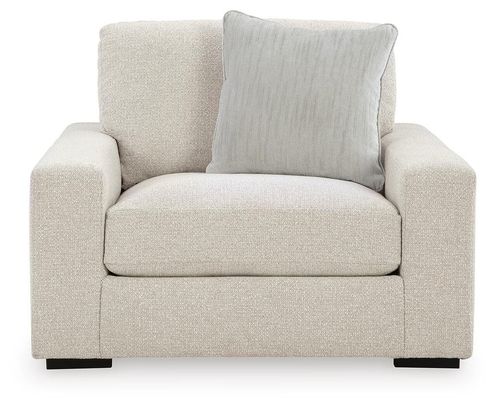 Conlee-Pike Oversized Chair in Linen, front view