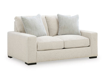 Conlee-Pike Loveseat in Linen, angle view