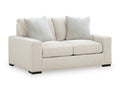 Conlee-Pike Loveseat in Linen, angle view