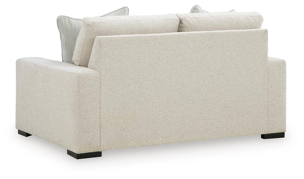Conlee-Pike Loveseat in Linen, back view