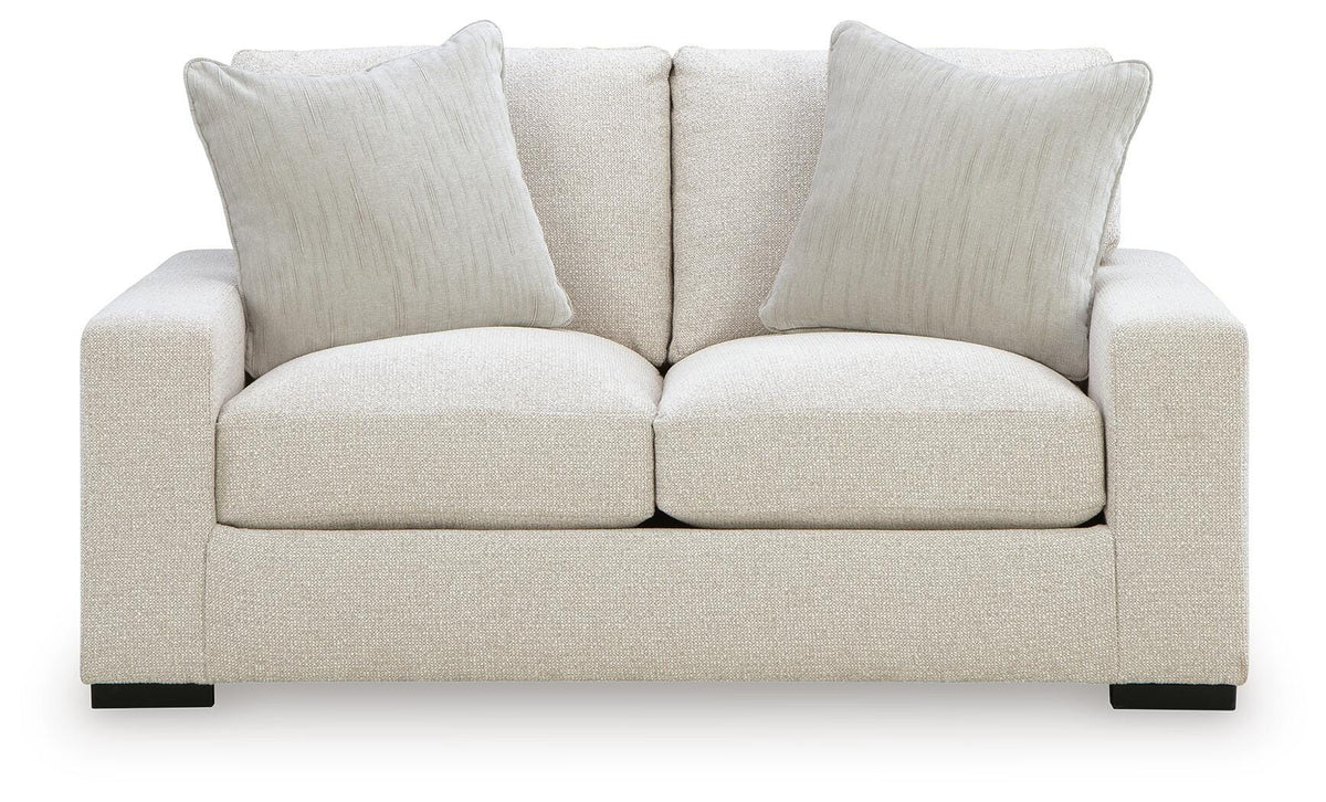 Conlee-Pike Loveseat in Linen, front view