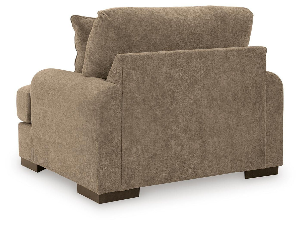 Jayne Park Oversized Chair in Pecan, back view