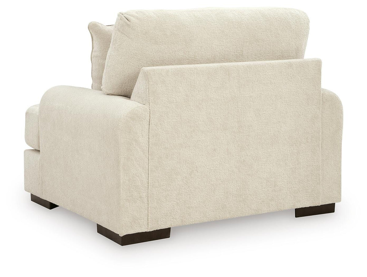 Jayne Park Oversized Chair in Sand, back view
