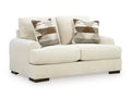 Jayne Park Loveseat in Sand, angle view