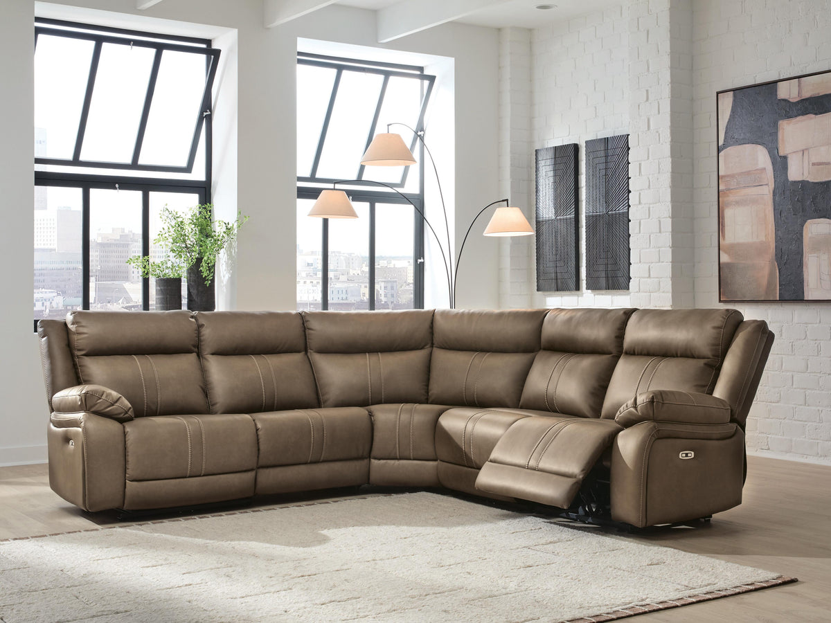 Max-Momentum sectional, 5-Piece Power Reclining Sectional · 114 × 114 × 42 in, view 2