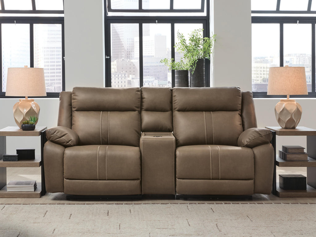 Max-Momentum sectional, 3-Piece Power Reclining Sectional Loveseat with Audio Console · 85 × 41 × 42 in, view 2