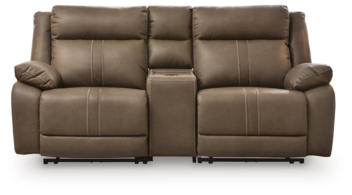 Max-Momentum sectional, 3-Piece Power Reclining Sectional Loveseat with Audio Console · 85 × 41 × 42 in, view 1