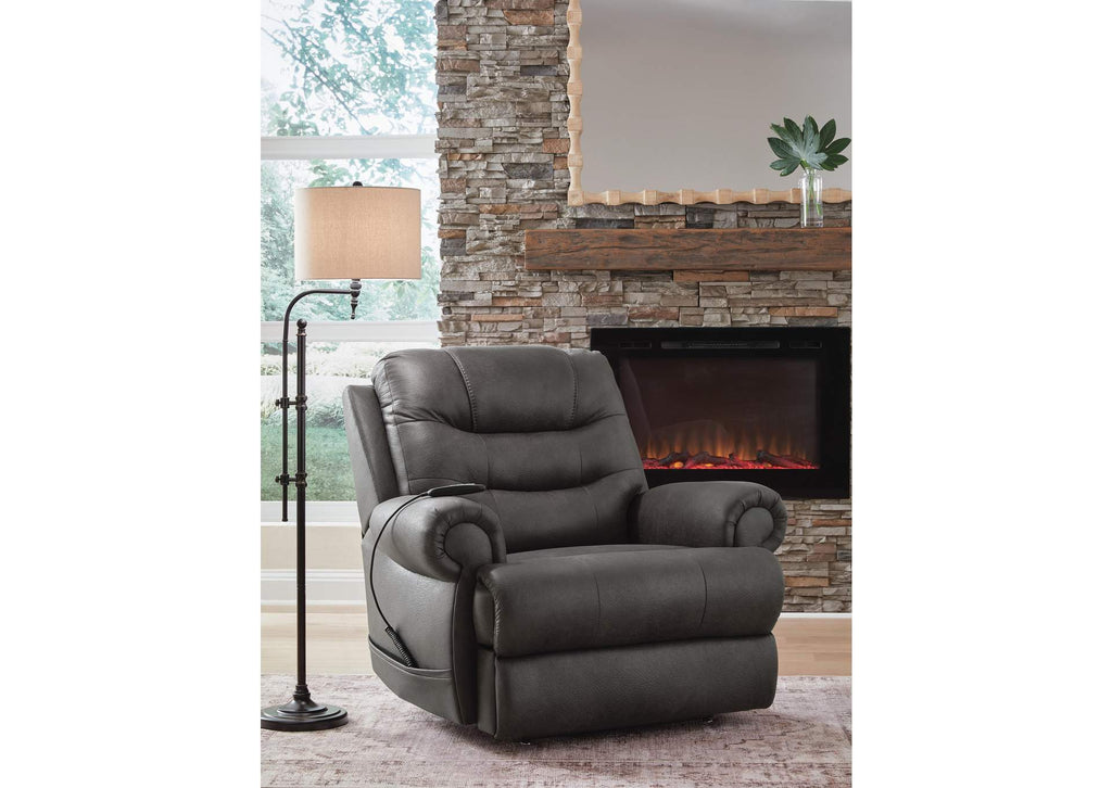 Revived and Restored Power Lift Recliner angled view