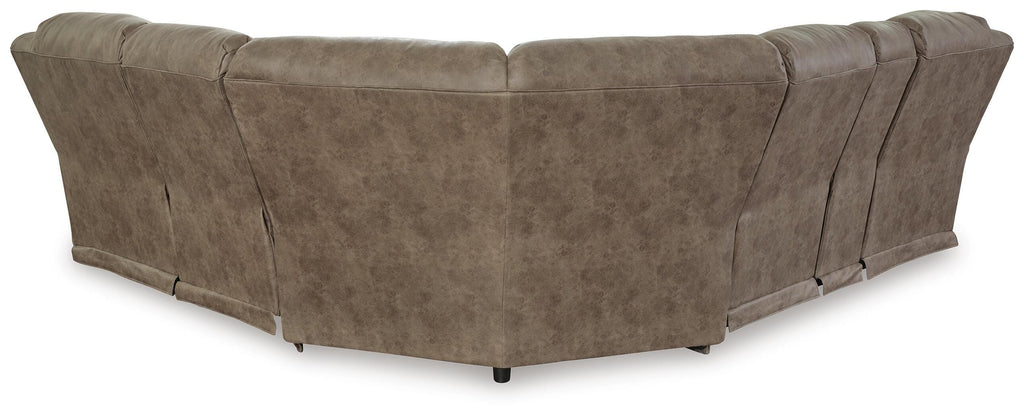 Ravenel sectional, 3-Piece Power Reclining Sectional · 120 × 107 × 43 in, view 3