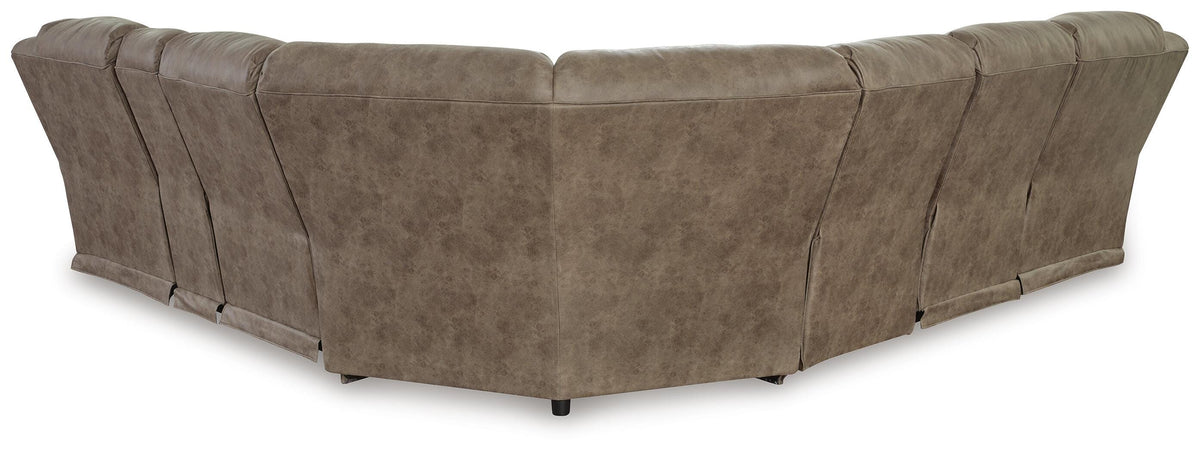 Ravenel sectional, 4-Piece Power Reclining Sectional · 129 × 93 × 43 in · 83106S4, view 3