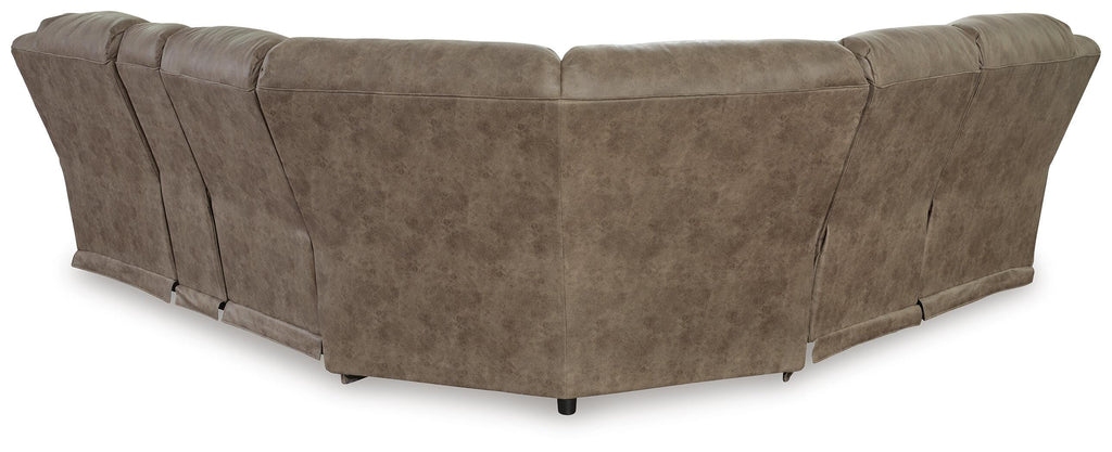 Ravenel sectional, 3-Piece Power Reclining Sectional · 107 × 120 × 43 in, view 3