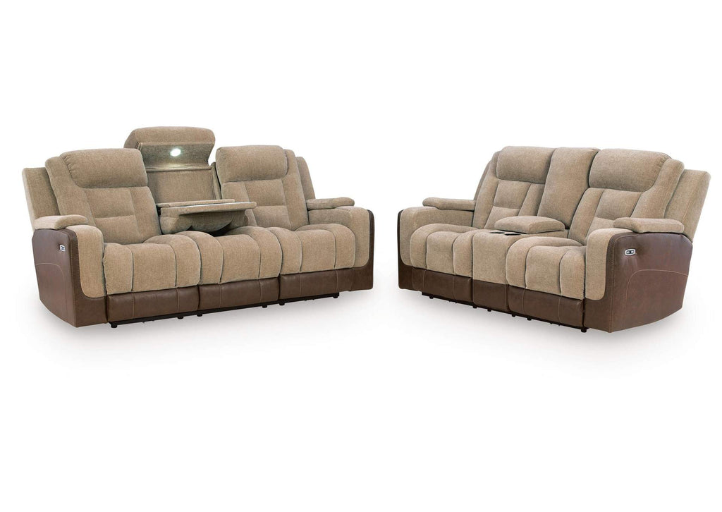 Ultimax Dual Power Reclining Sofa and Loveseat