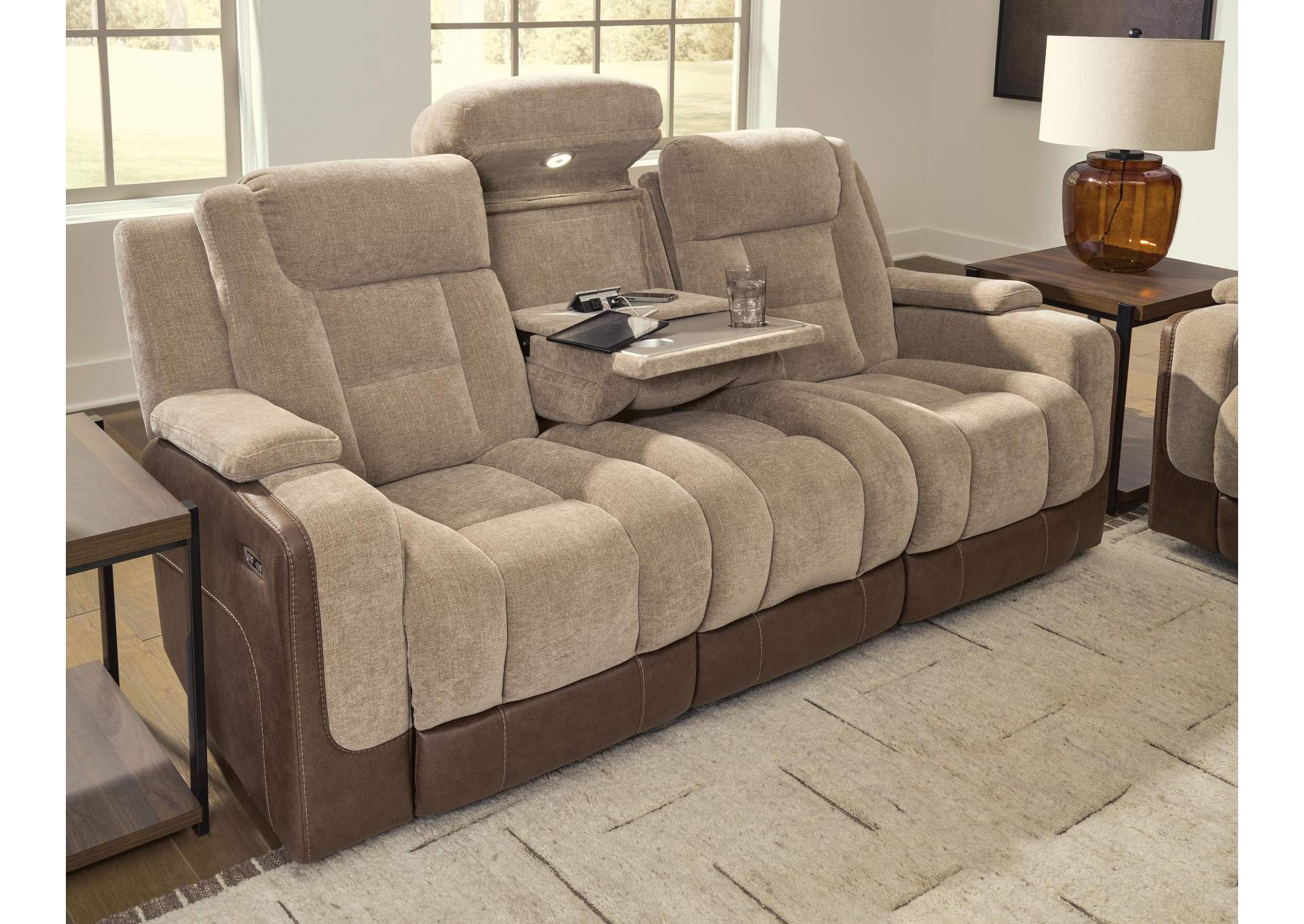 Ultimax Dual Power Reclining Sofa and Loveseat