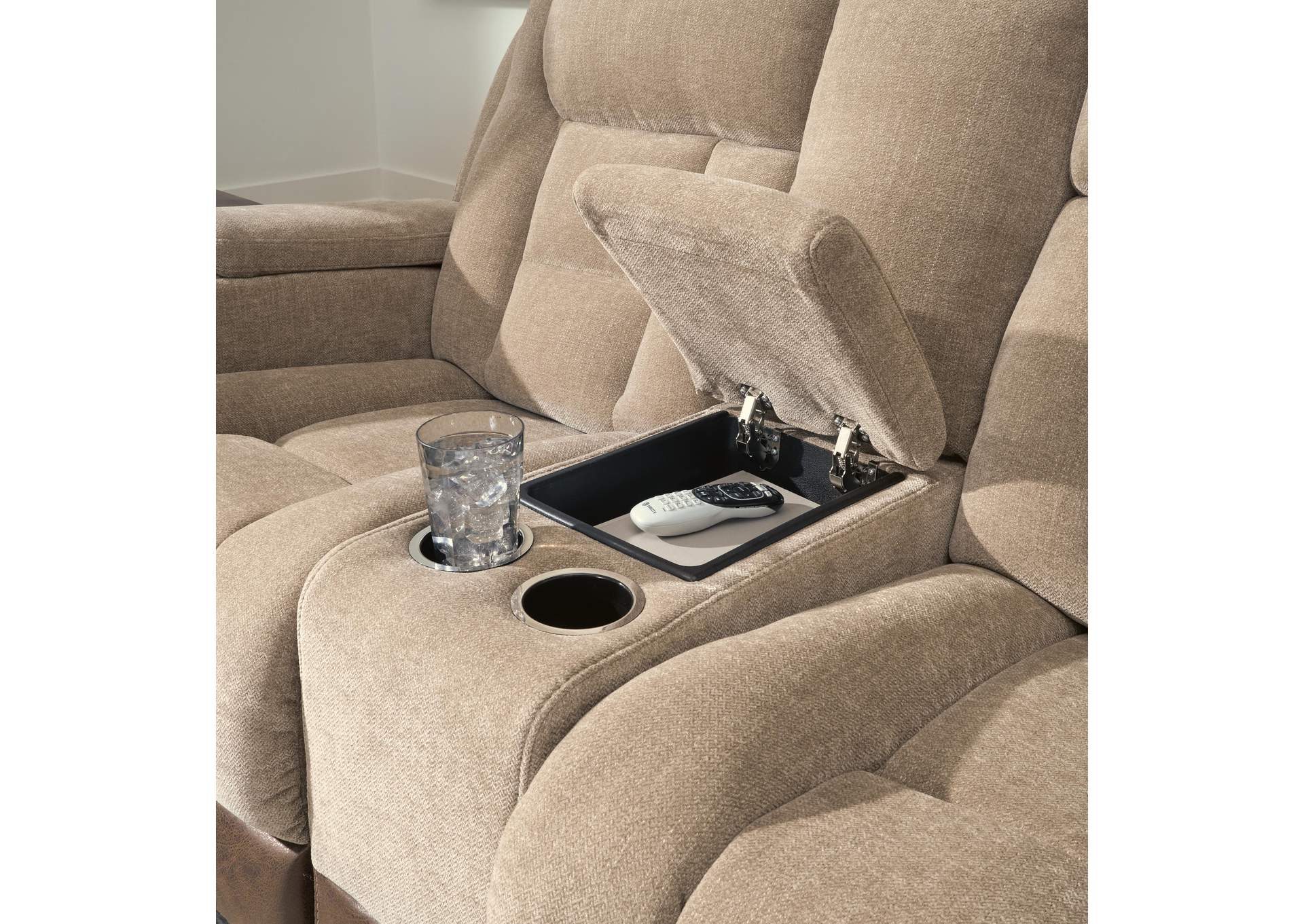 Ultimax Dual Power Reclining Sofa and Loveseat detail