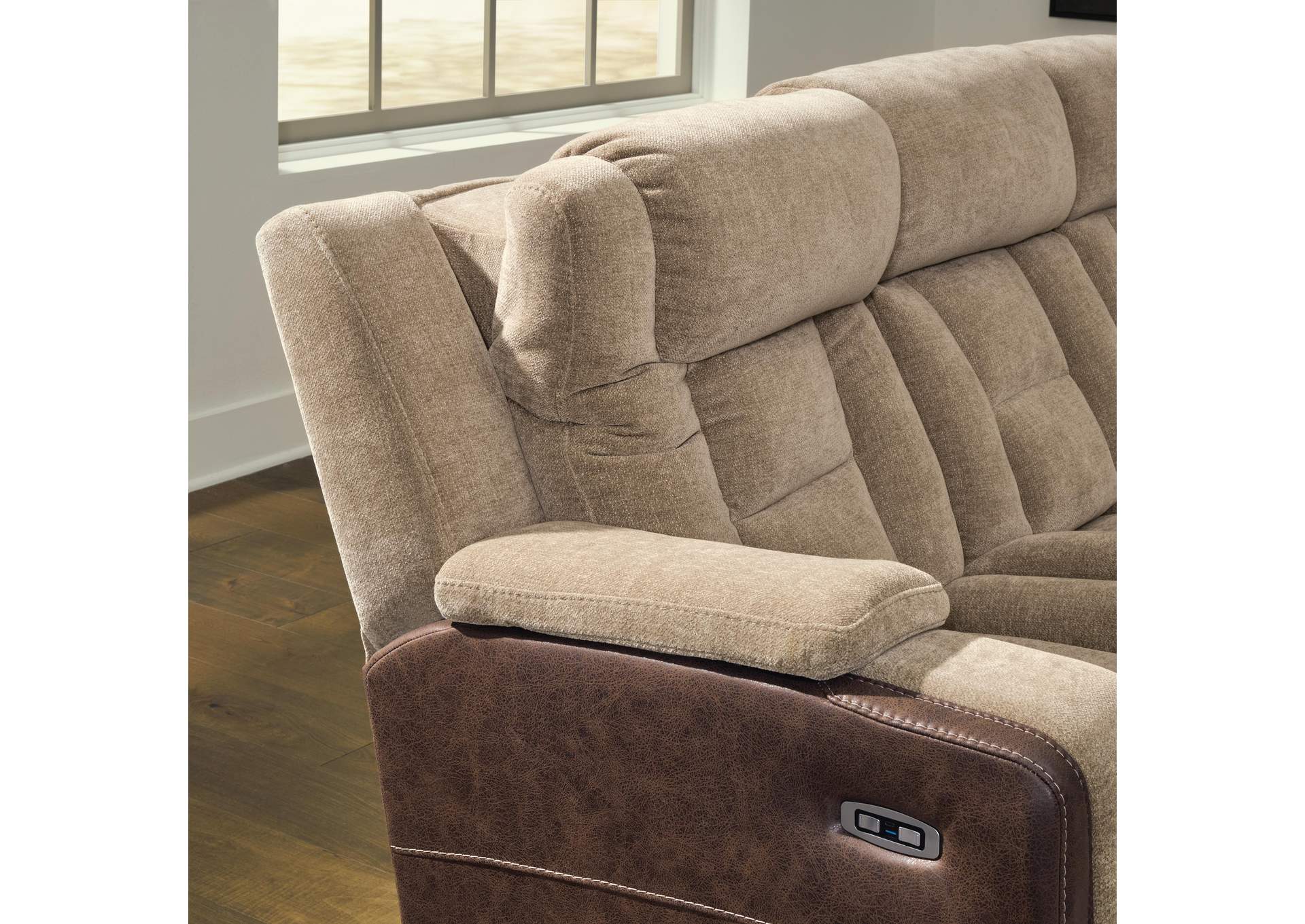 Ultimax Dual Power Reclining Sofa and Loveseat