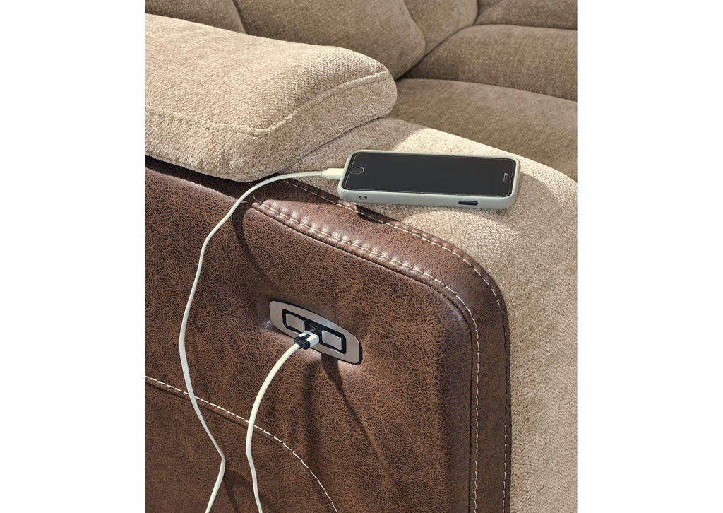 Ultimax Dual Power Reclining Sofa and Loveseat