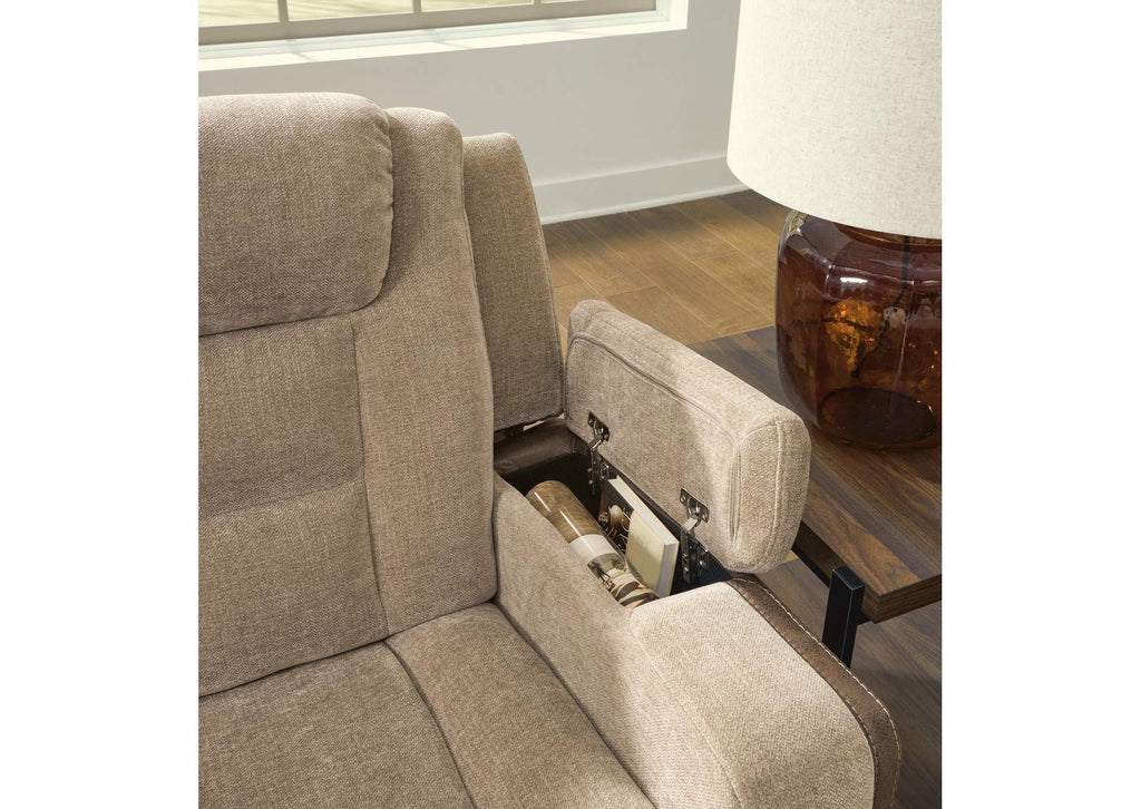 Ultimax Dual Power Reclining Sofa and Loveseat detail