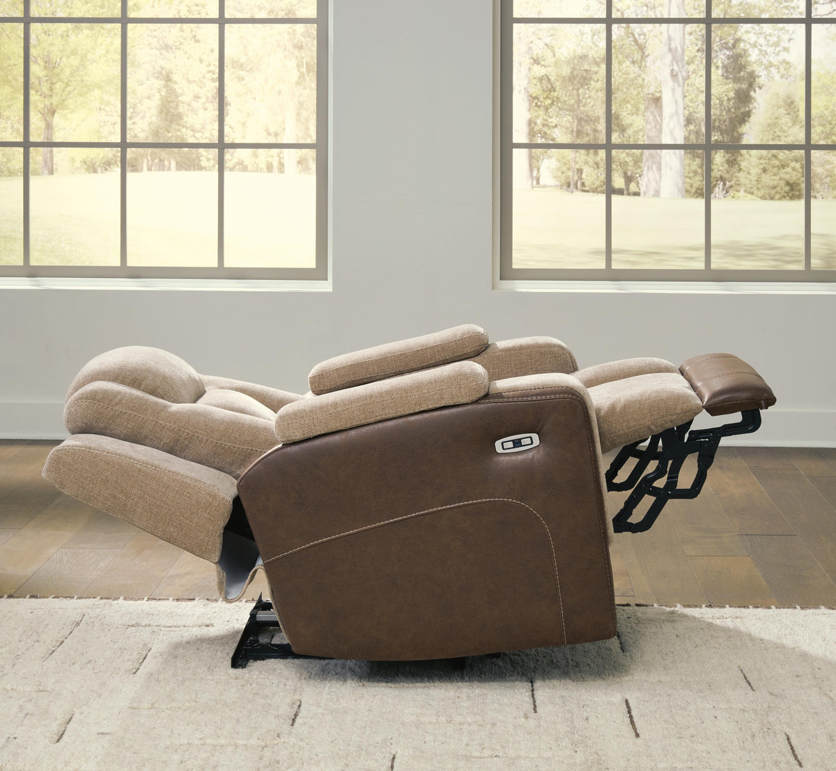 Mixed Motion Power Recliner in Brownstone, alternate view 8
