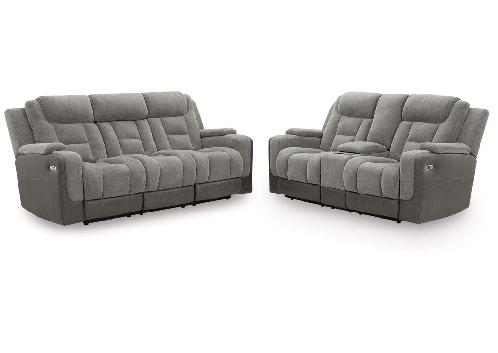 Ultimax Dual Power Reclining Sofa and Loveseat