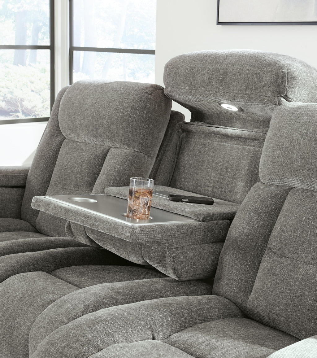 Mixed Motion Power Reclining Sofa in Shadow, alternate view 13