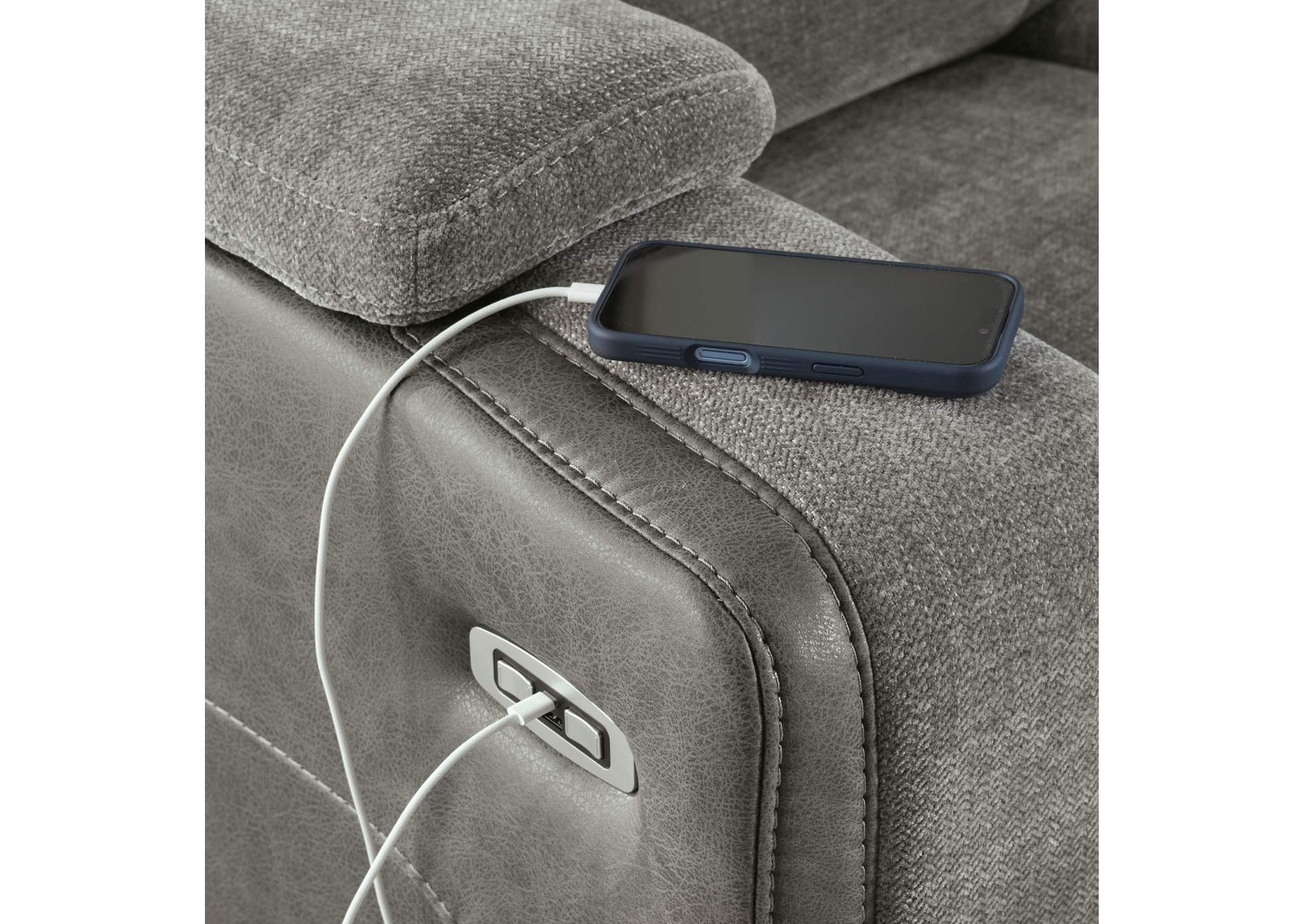 Ultimax Dual Power Reclining Sofa and Loveseat