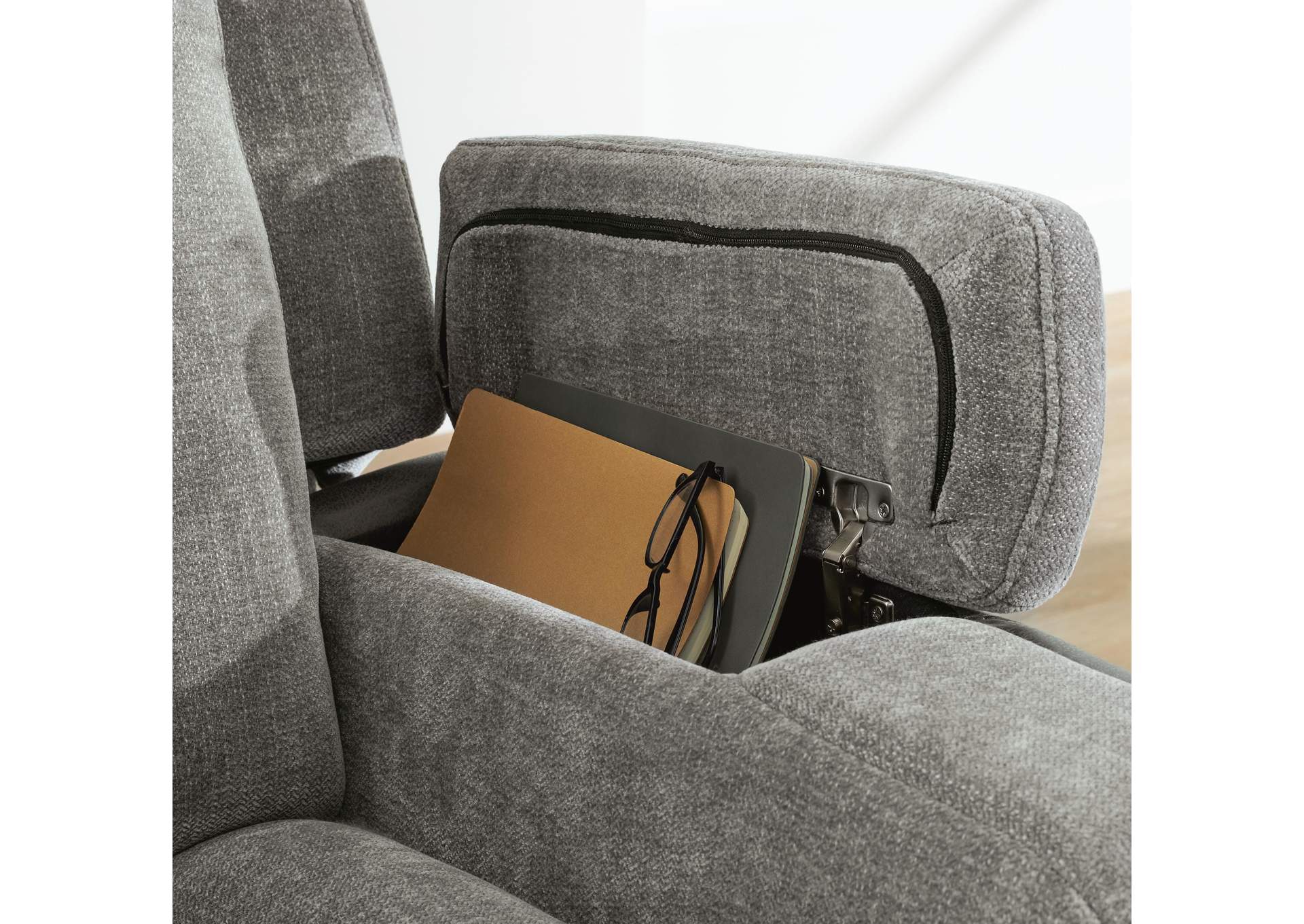 Ultimax Dual Power Reclining Sofa and Loveseat detail