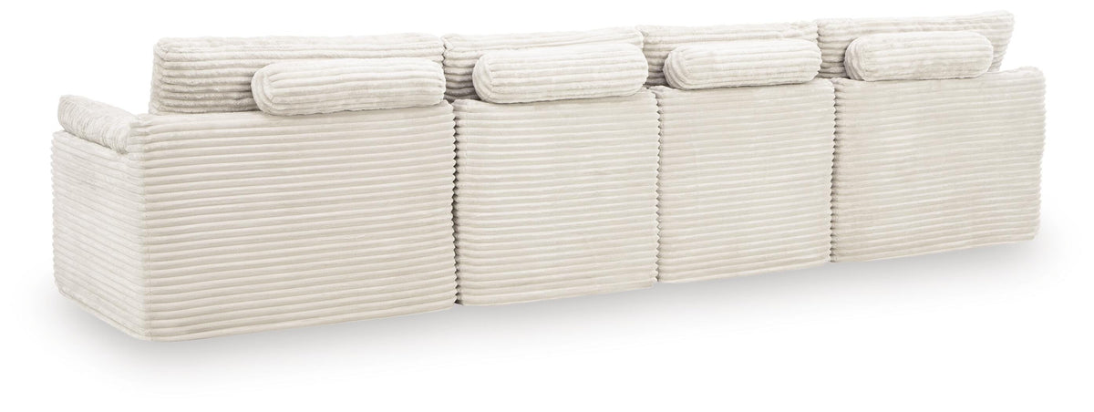 Fannin sectional, 4-Piece Sectional with Ottoman · 138 × 39 × 32 in, view 2