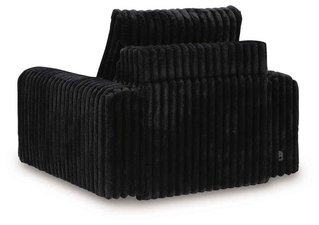 HamlinBay Power Gliding Chaise in Onyx, back view