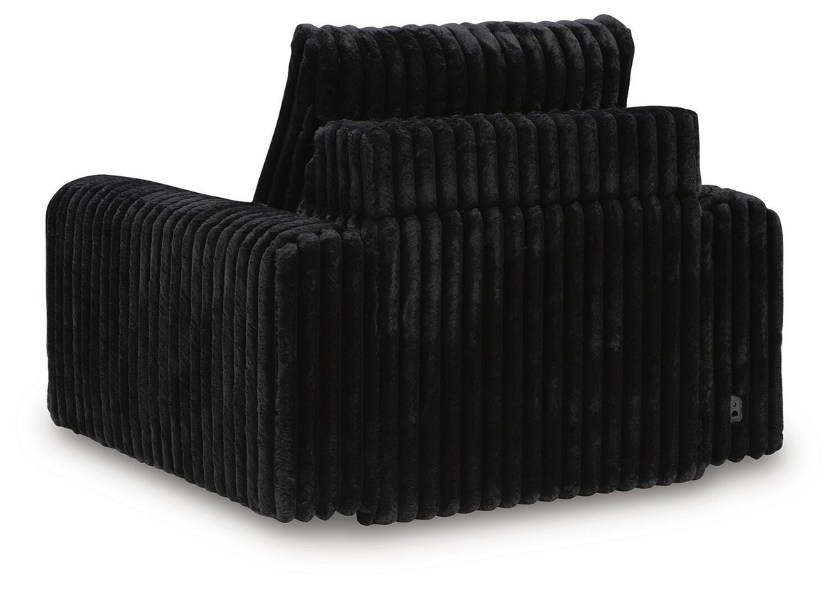 HamlinBay Power Gliding Chaise in Onyx, back view