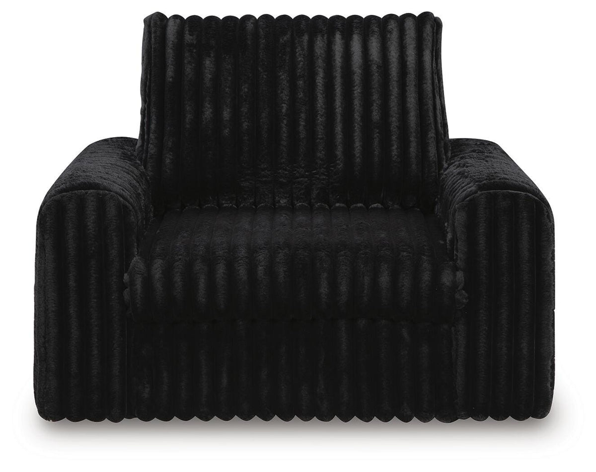 HamlinBay Power Gliding Chaise in Onyx, front view