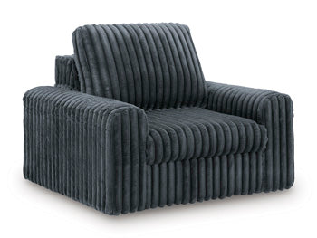 HamlinBay Power Gliding Chaise in Gunmetal, closed view