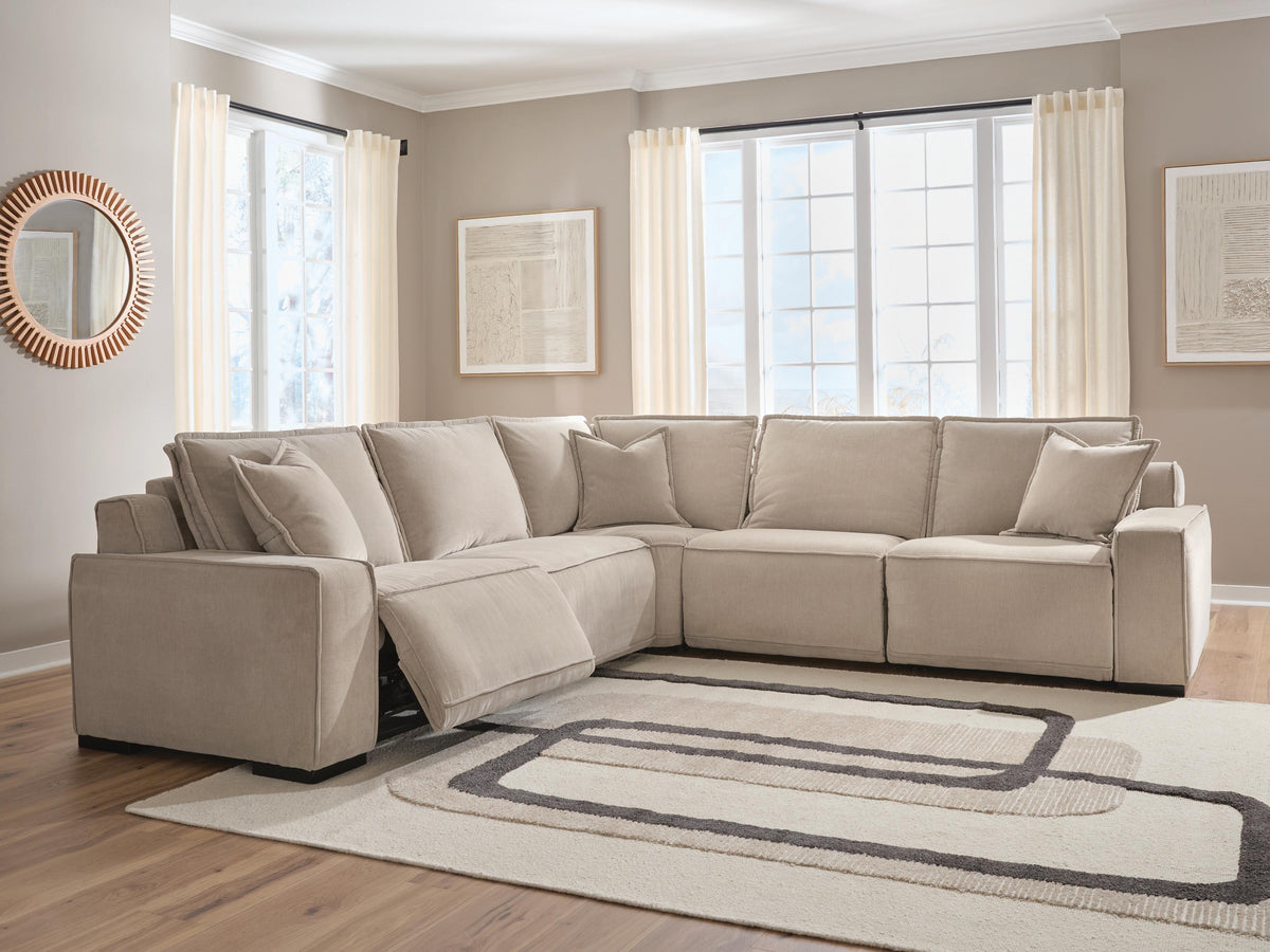 Carceri sectional, 5-Piece Power Sectional Reclining Sofa · 141 × 141 × 38 in, view 2