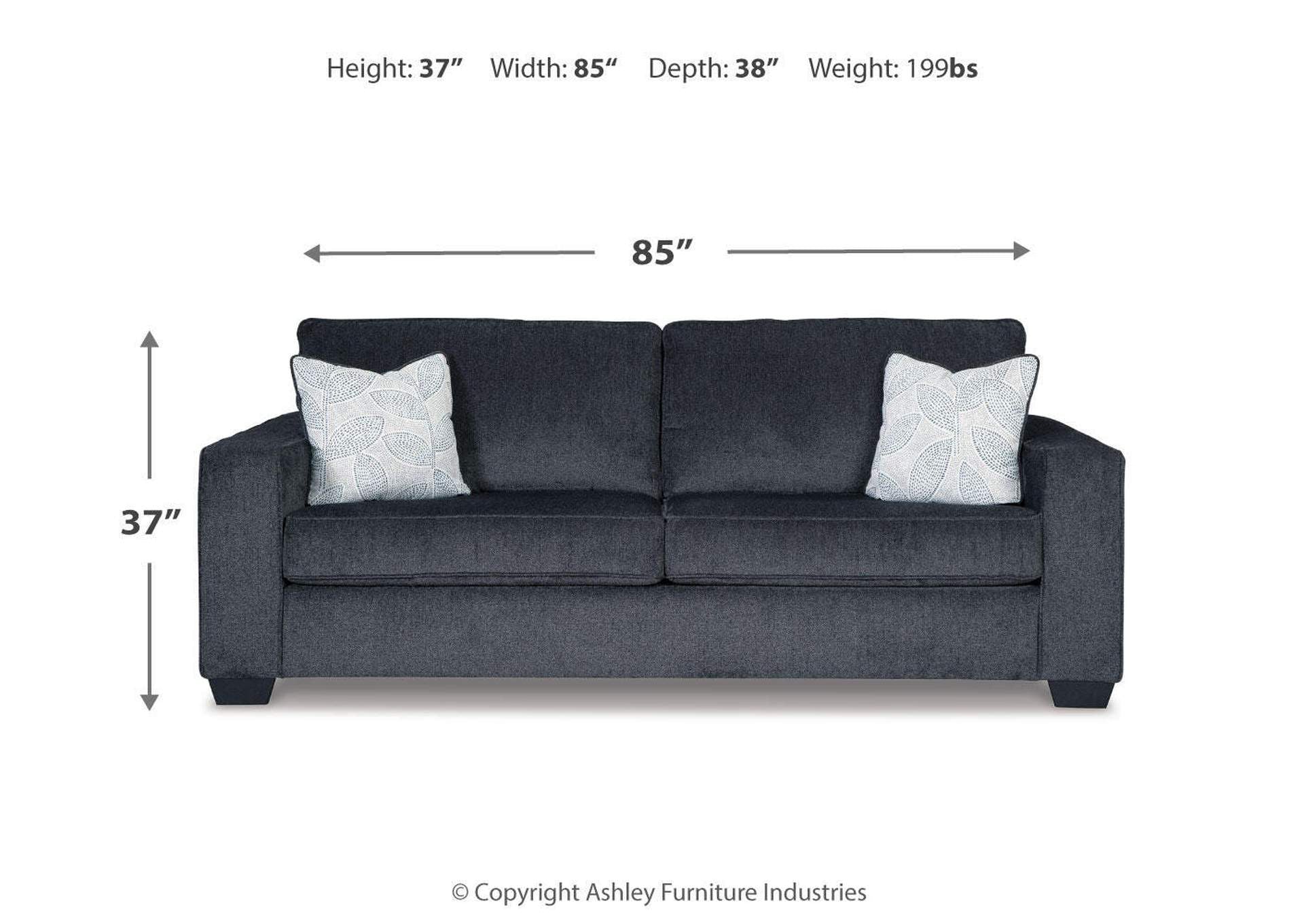 Altari Queen Sofa Sleeper dimensions