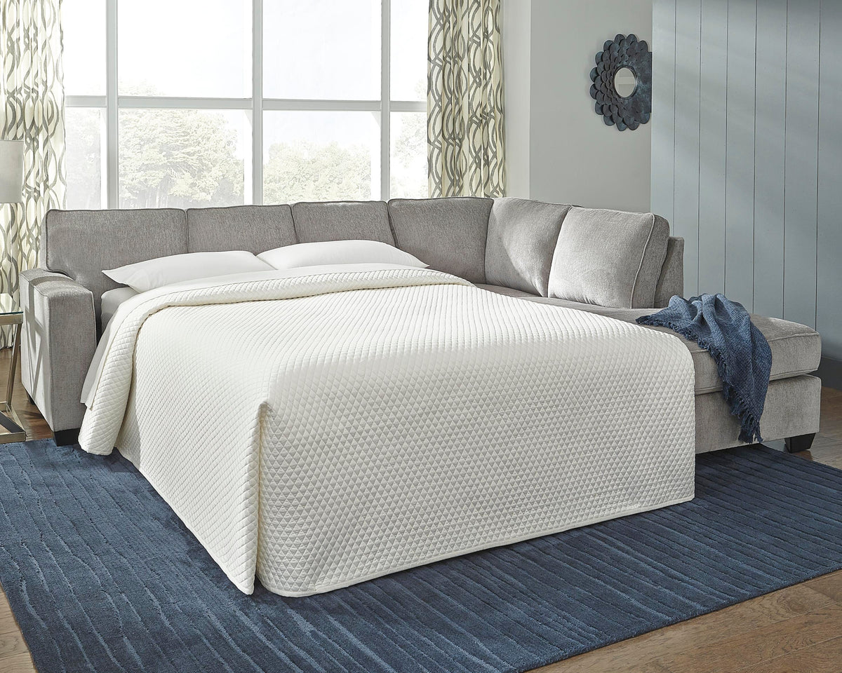 Altari sectional, 2-Piece Sleeper Sectional with Chaise · Right-Facing Chaise · 110 × 90 × 39 in, view 3