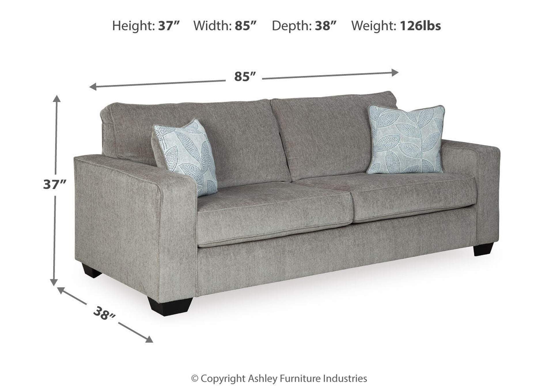 Altari Sofa dimensions
