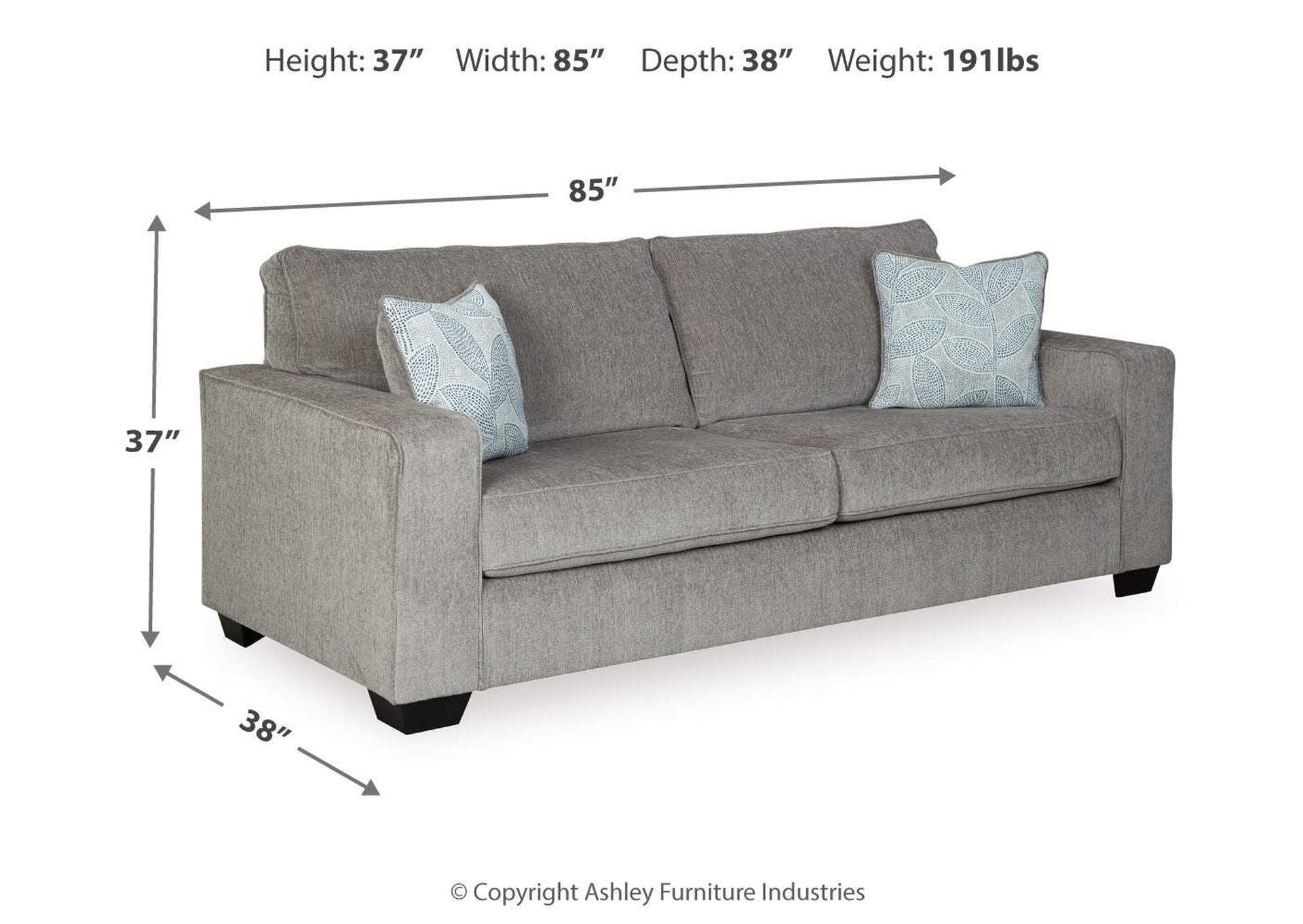 Altari Queen Sofa Sleeper dimensions
