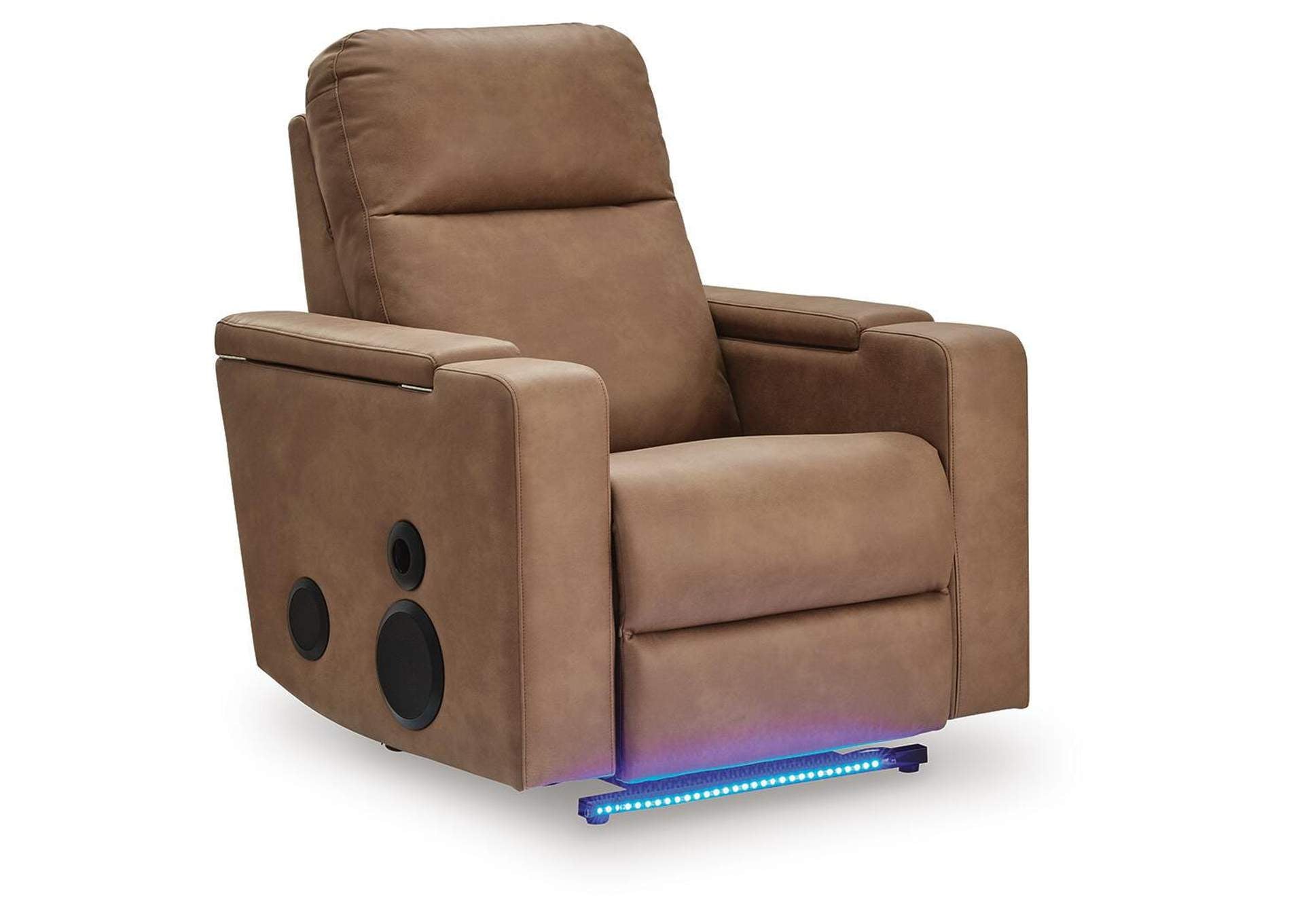 Lorrenton Power Glider Recliner with Audio System angled view